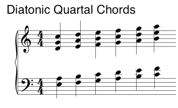 Diatonic Quartal chords