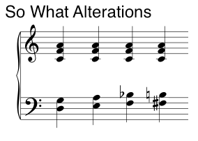 So What Chord Alterations