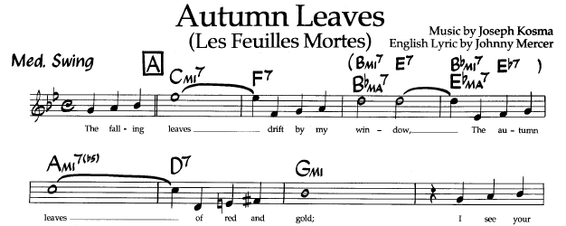 Autumn leaves lyric analysis